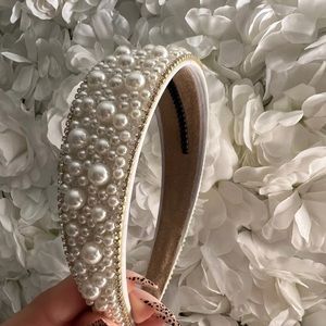 White Pearls headband